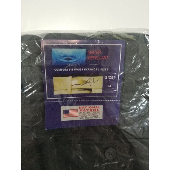 National Patrol Security Pants Elastic Waist Band In Charcoal - Size 34 - Picture 5 of 7